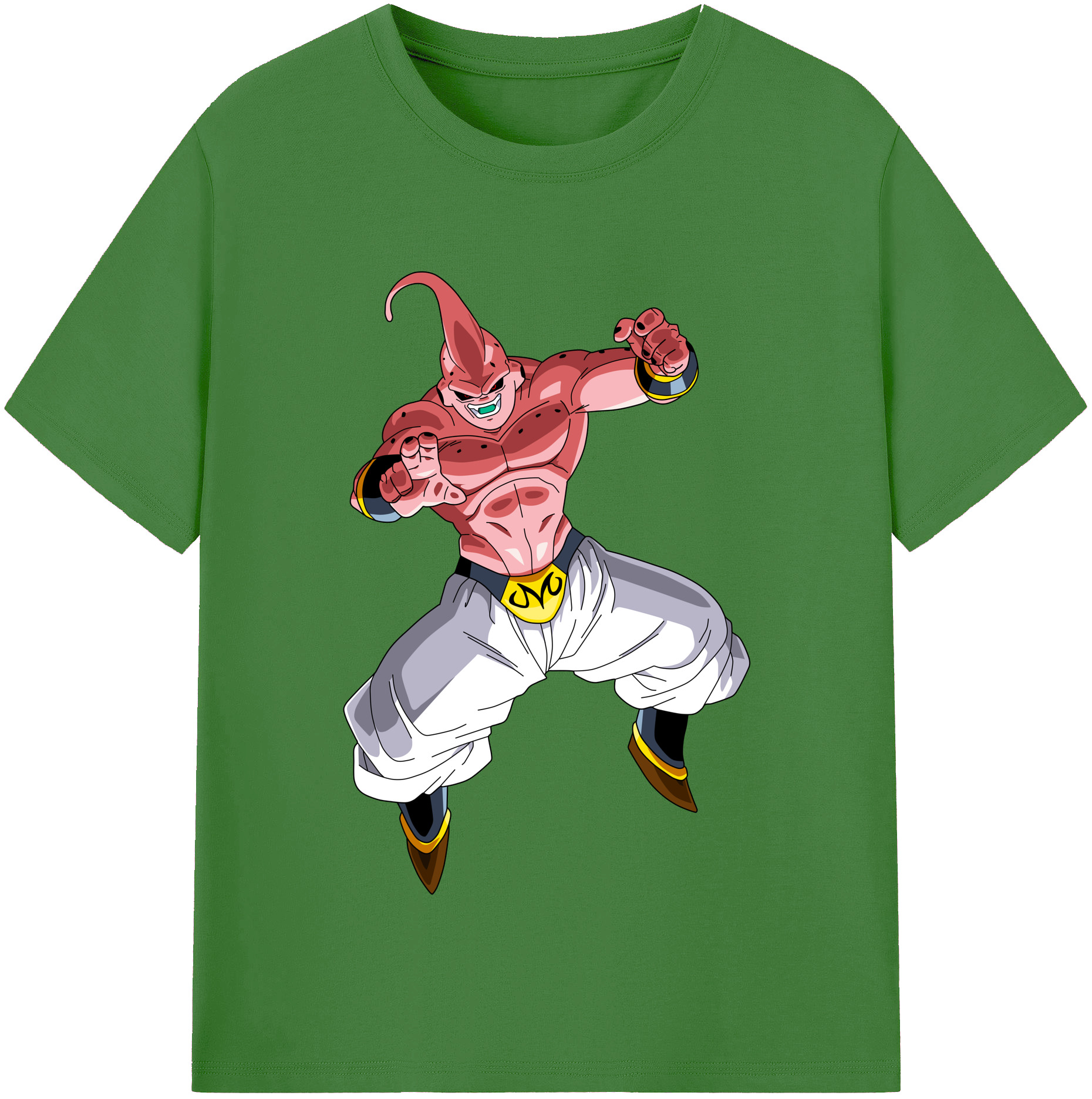 （画像用） ドラゴンボール 魔人ブウ DRAGON BALL Majin Buu レディースカジュアルプリントTシャツ（綿100％）
